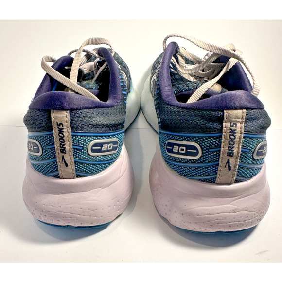 Brooks Glycerin 20 Women’s 9.5 Narrow 2A Running Shoes Blue Teal Cushioned - Picture 4 of 8